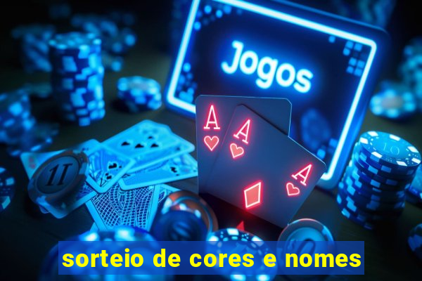 sorteio de cores e nomes